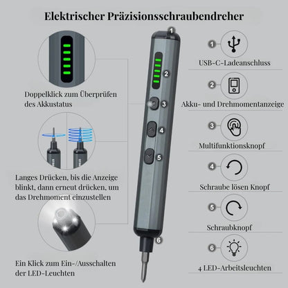 Elektrischer 68-in-1 Schraubendreher Set
