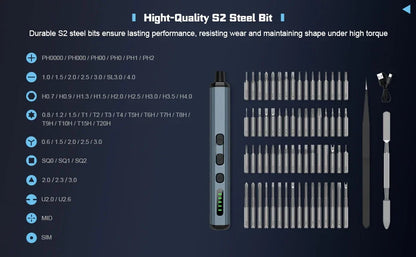 Elektrischer 68-in-1 Schraubendreher Set